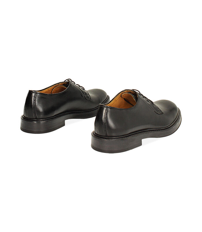 Valerio 1966 MAN SHOES OXFORD LEATHER NERO Soddisfazione Garantita