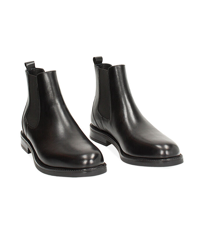 Valerio 1966 Beatles di pelle nero classico | Valerio 1966 Saldi Di Fabbrica