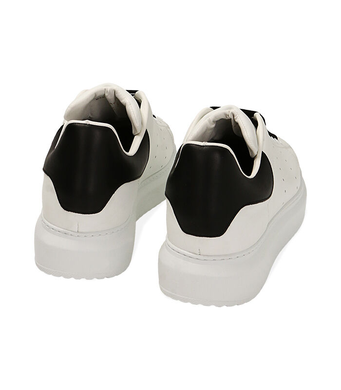 Valerio 1966 Sneakers uomo bianco/nero in pelle | Valerio 1966 Qualità