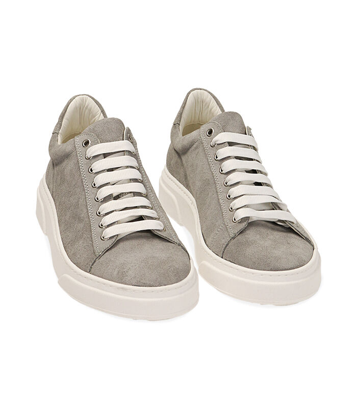 Valerio 1966 Sneakers in camoscio grigie | Valerio 1966 Promozione