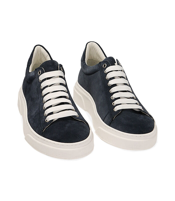Valerio 1966 Sneakers in camoscio blu | Valerio 1966 Spedizione Gratuita