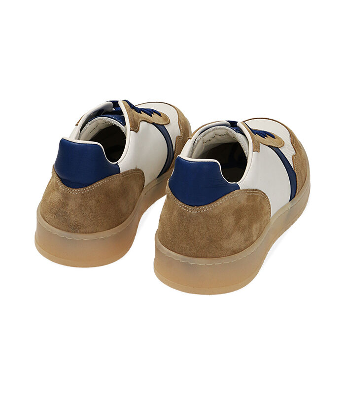 Valerio 1966 Sneakers uomo bianco/blu in pelle | Valerio 1966 Pezzi Unici