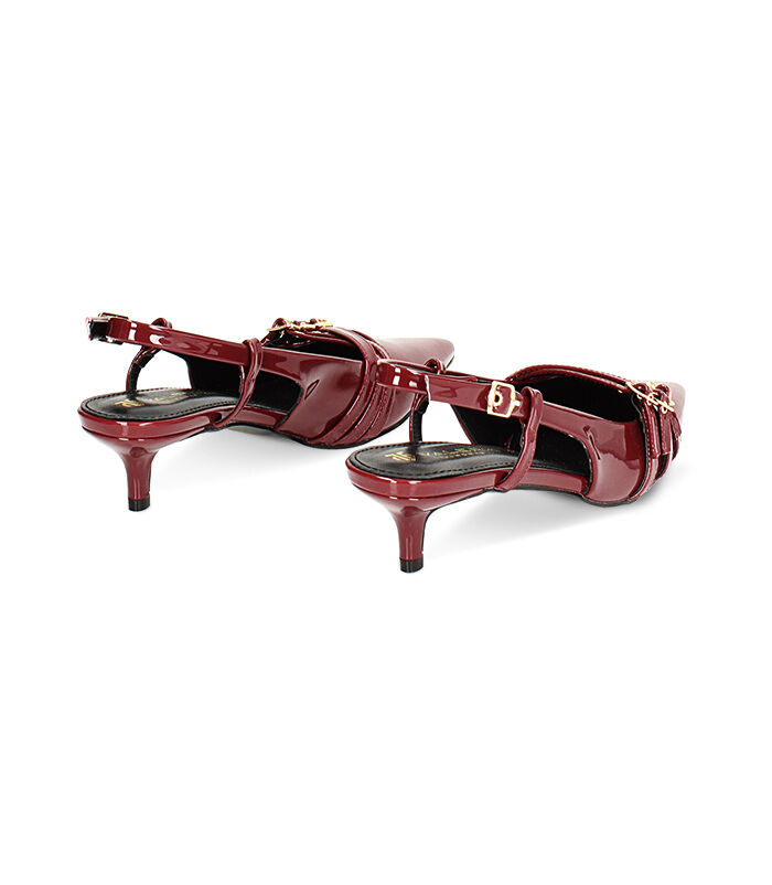 Valerio 1966 Décolleté slingback in vernice cherry tacco 4 5 cm | Valerio 1966 Vendite Flash