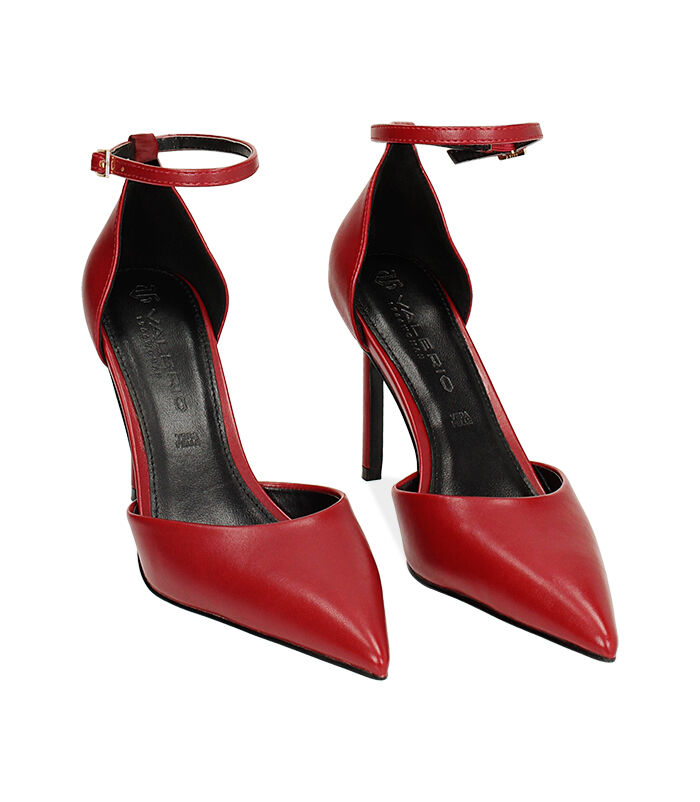 Valerio 1966 Décolleté open shank cherry tacco 9 5 cm | Valerio 1966 Pezzi Unici