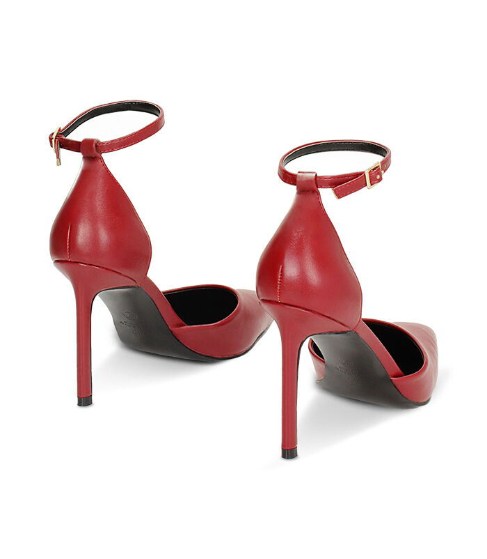 Valerio 1966 Décolleté open shank cherry tacco 9 5 cm | Valerio 1966 Pezzi Unici
