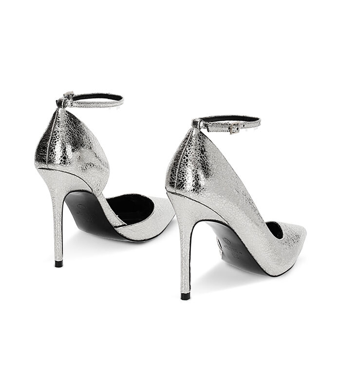 Valerio 1966 Décolleté open shank laminate argento tacco 10 5 cm | Valerio 1966 Negozi Online