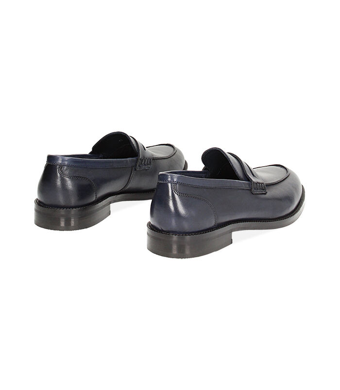 Valerio 1966 Mocassini uomo classic blu navy in pelle | Valerio 1966 Prezzo Ridotto