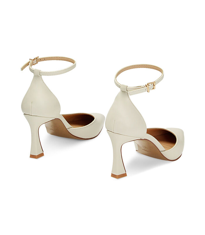 Valerio 1966 Décolleté Open Shank panna tacco 7 5 cm | Valerio 1966 Sconto
