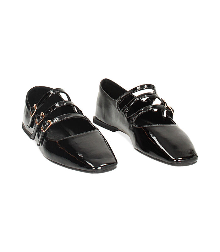 Valerio 1966 Ballerine multi-cinturino nere in naplak | Valerio 1966 Shopping Online