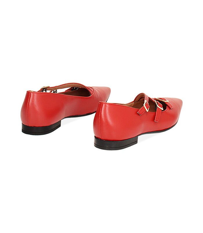 Valerio 1966 Ballerine rosse a punta con fibiette | Valerio 1966 Affare Del Giorno