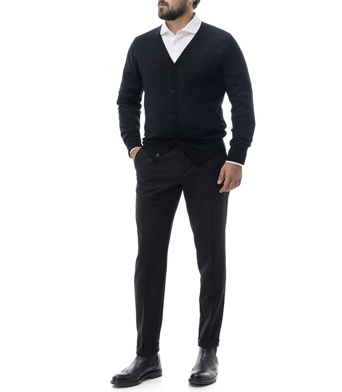 Valerio 1966 Cardigan nero | Valerio 1966 Saldi Di Fabbrica