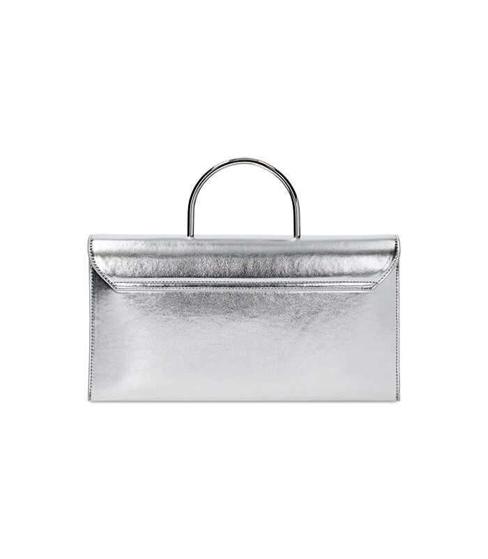 Valerio 1966 Pochette laminata argento con manico | Valerio 1966 Fino al 50% di sconto