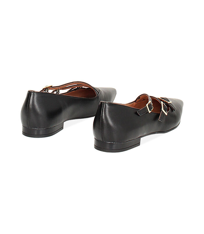 Valerio 1966 Ballerine nere a punta con fibiette | Valerio 1966 Discount Store per i nuovi prodotti