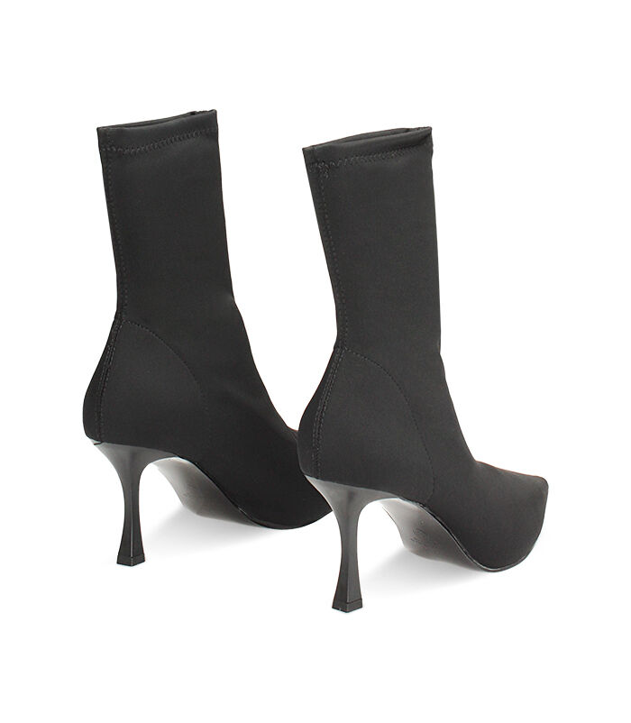 Valerio 1966 Tronchetto nero in lycra tacco 8 cm | Valerio 1966 Italy