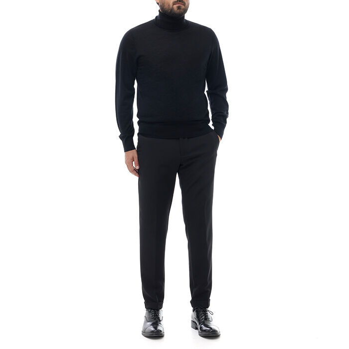 Valerio 1966 Pantalone nero elegante | Valerio 1966 Qualità