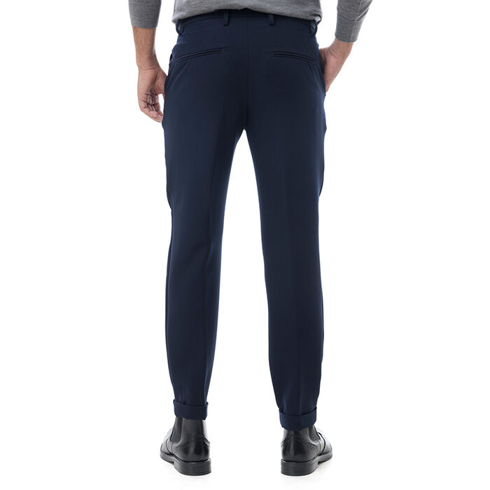 Valerio 1966 Pantalone blu con piega inglese | Valerio 1966 Vendita