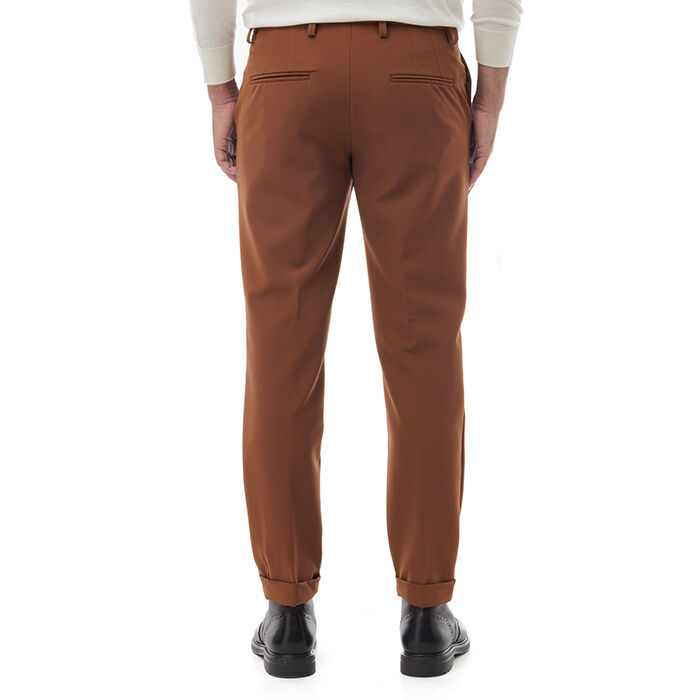 Valerio 1966 Pantalone marrone con piega inglese | Valerio 1966 Promozione