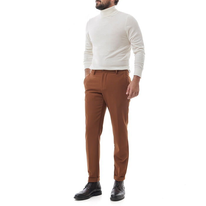 Valerio 1966 Pantalone marrone con piega inglese | Valerio 1966 Promozione