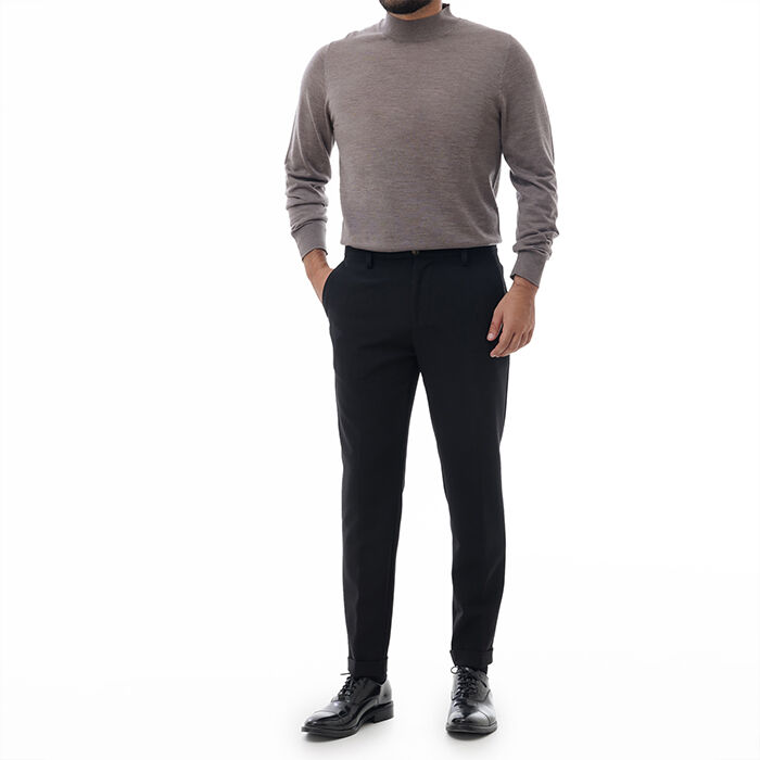 Valerio 1966 Pantalone nero con piega inglese | Valerio 1966 Spedizione Gratuita