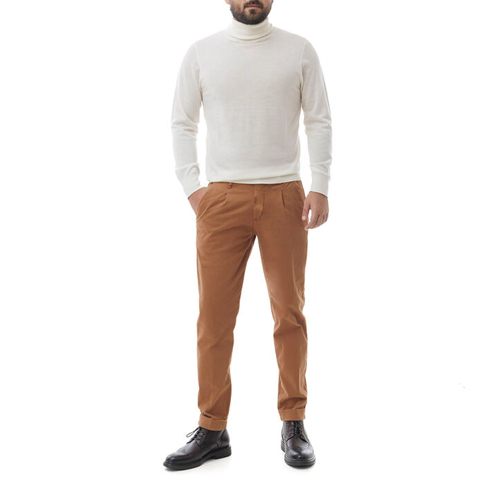 Valerio 1966 Pantalone marrone di cotone | Valerio 1966 Soddisfazione Garantita