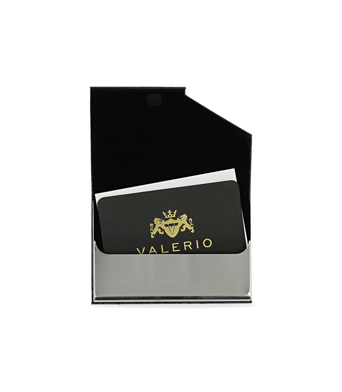 Valerio 1966 Portamonete nero da uomo in pelle con logo embossed | Valerio 1966 Offerta temporanea