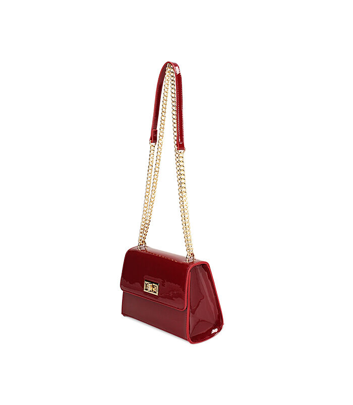 Valerio 1966 Borsa a tracolla in vernice cherry | Valerio 1966 Discount Store per i nuovi prodotti
