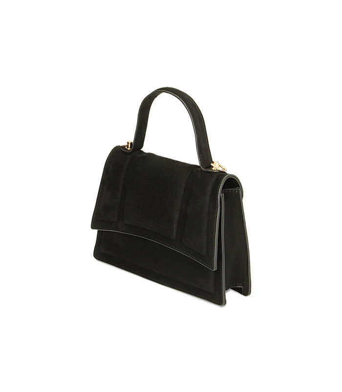 Valerio 1966 Mini-bag donna a mano nera in microfibra | Valerio 1966 Duty-free