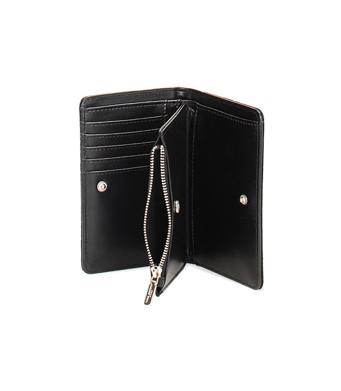 Valerio 1966 Portafoglio in microfibra nero con strass argento | Valerio 1966 50% di sconto per tempo limitato