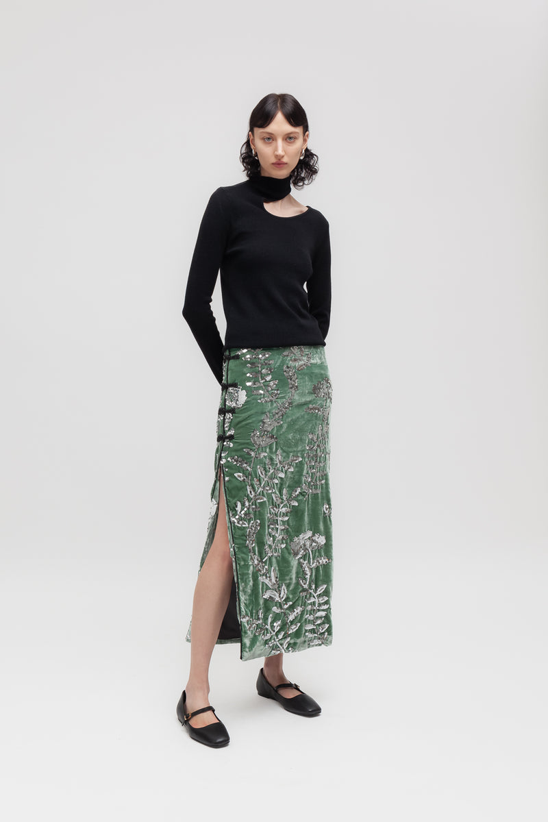 Weili zheng Lupetto in maglina con cut Negozi Online