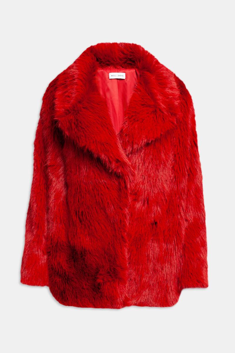 Weili zheng Ecopelliccia corta Shopping Online