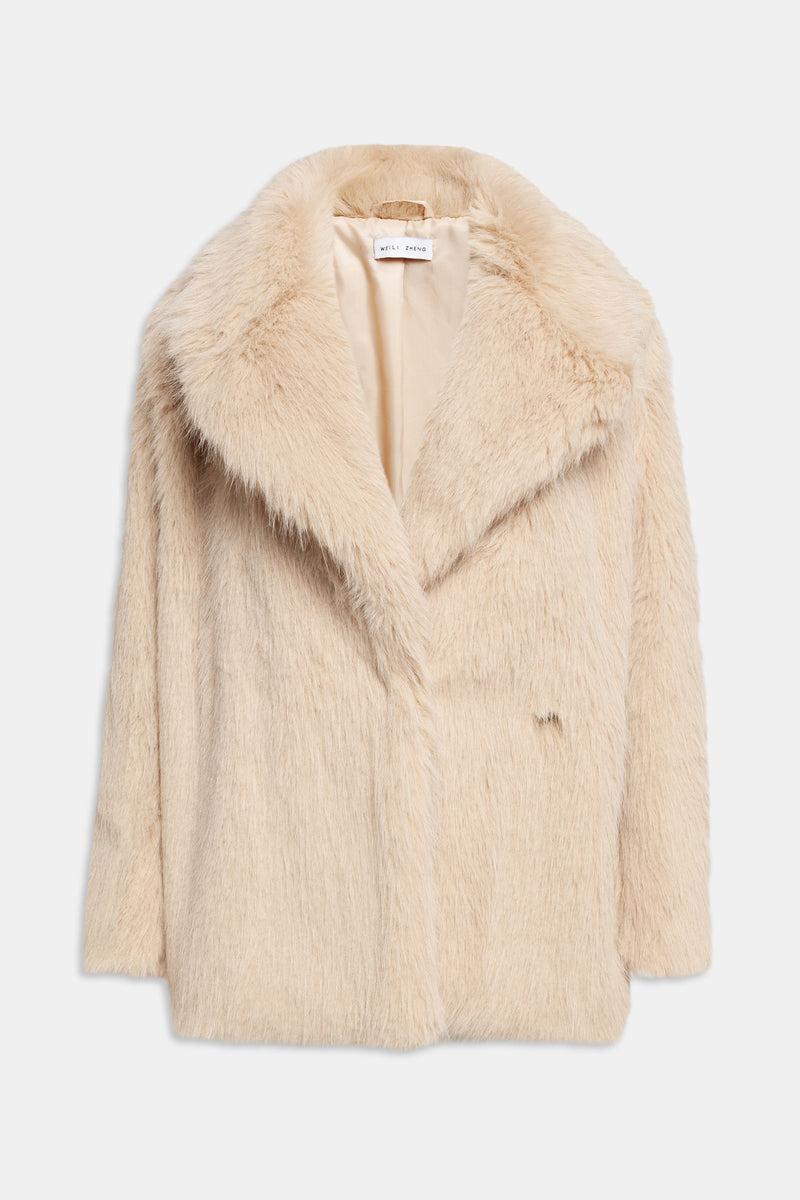 Weili zheng Ecopelliccia corta Shopping Online