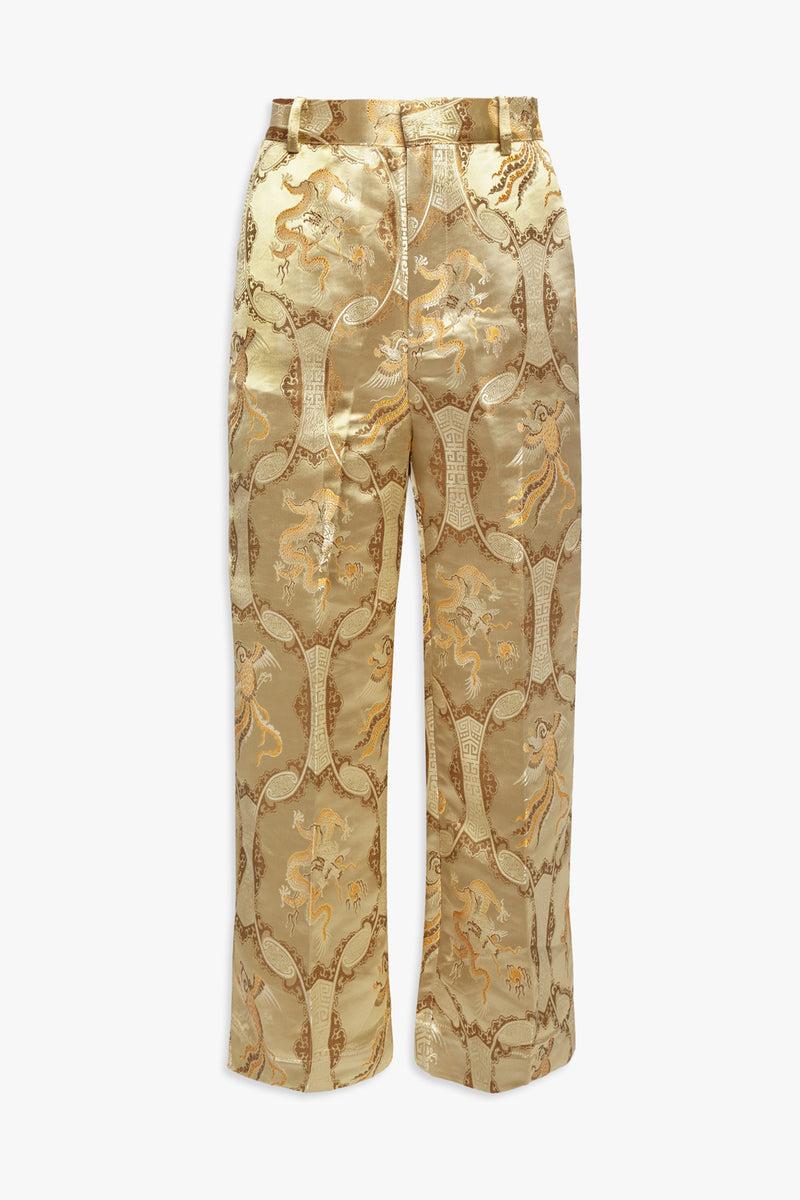 Weili zheng Pantalone a palazzo in broccato Convenienza