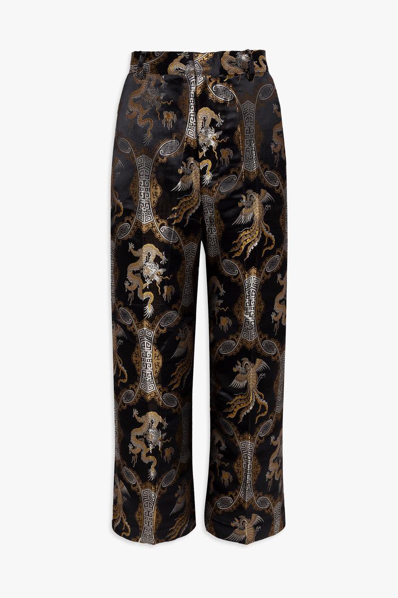 Weili zheng Pantalone a palazzo in broccato Convenienza