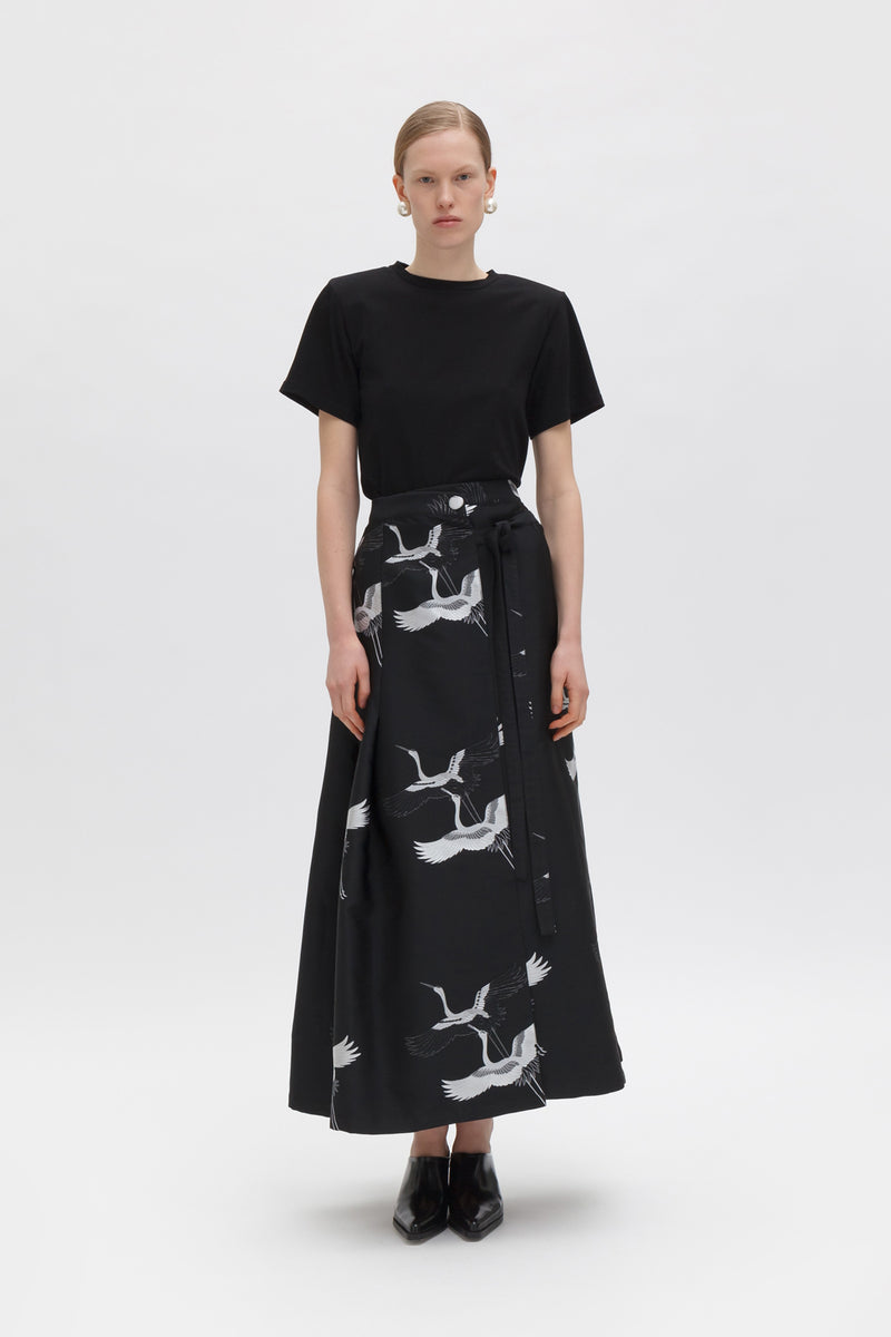Weili zheng Maxi gonna in jaquard Sconto