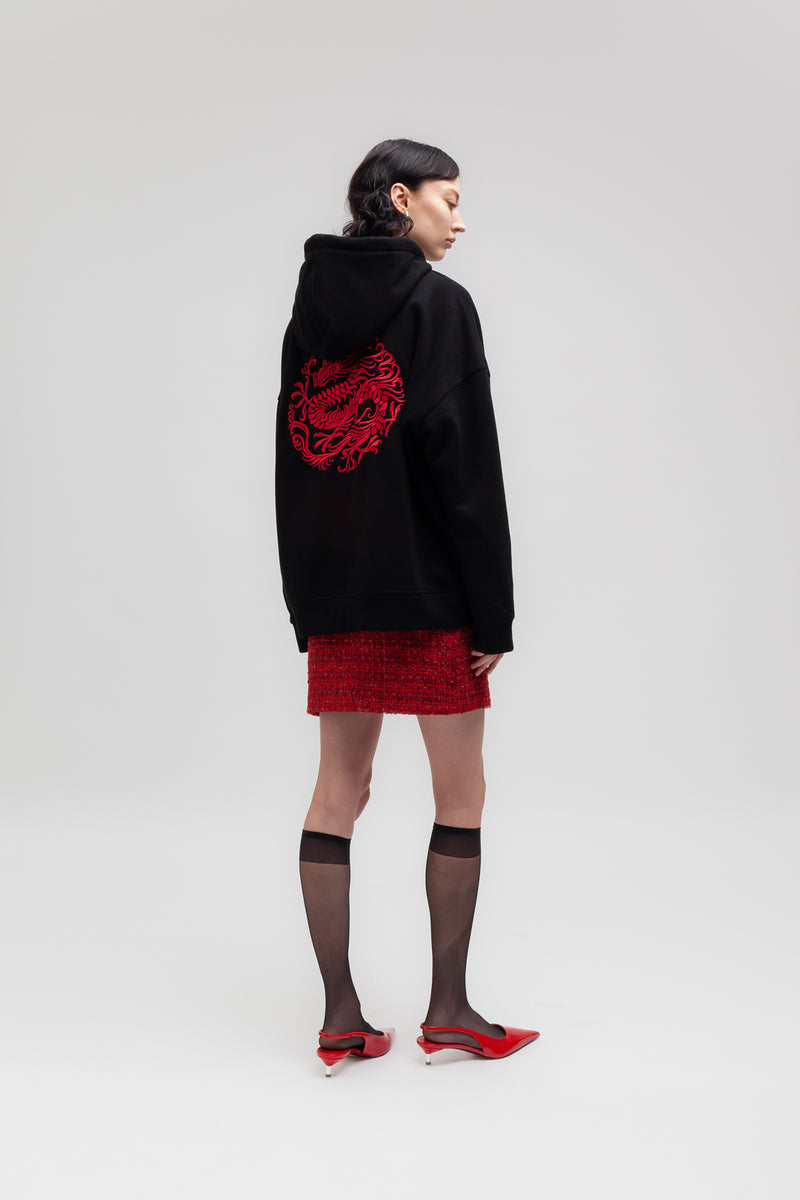 Weili zheng Hoodie con ricamo drago I Più Venduti