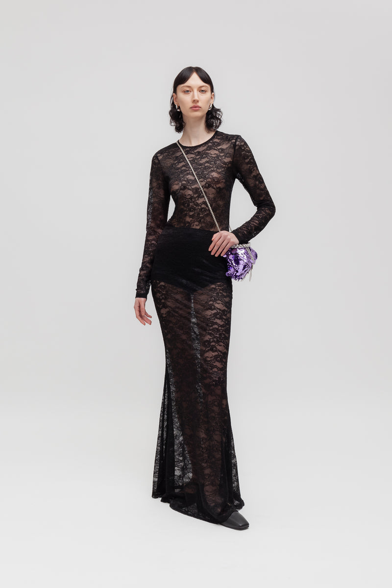 Weili zheng Gonna lunga in pizzo Vendita calda