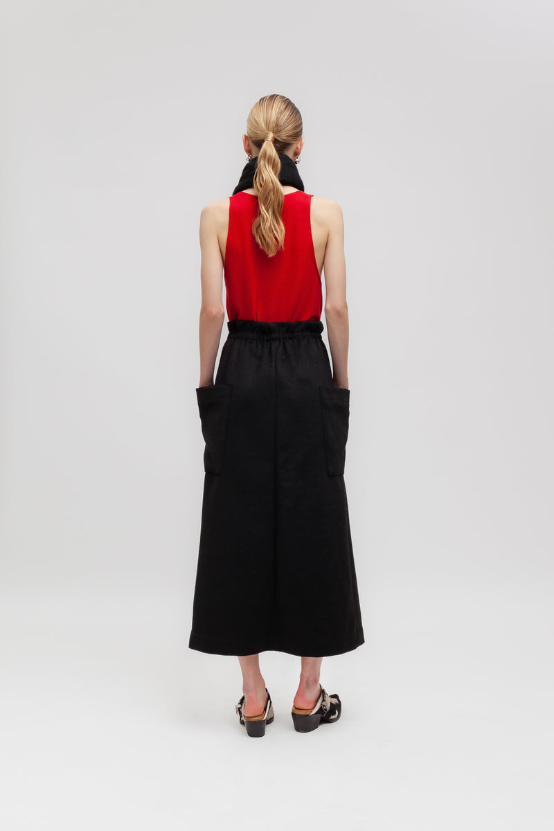 Weili zheng Gonna in panno con tasche applicate Pezzi Unici