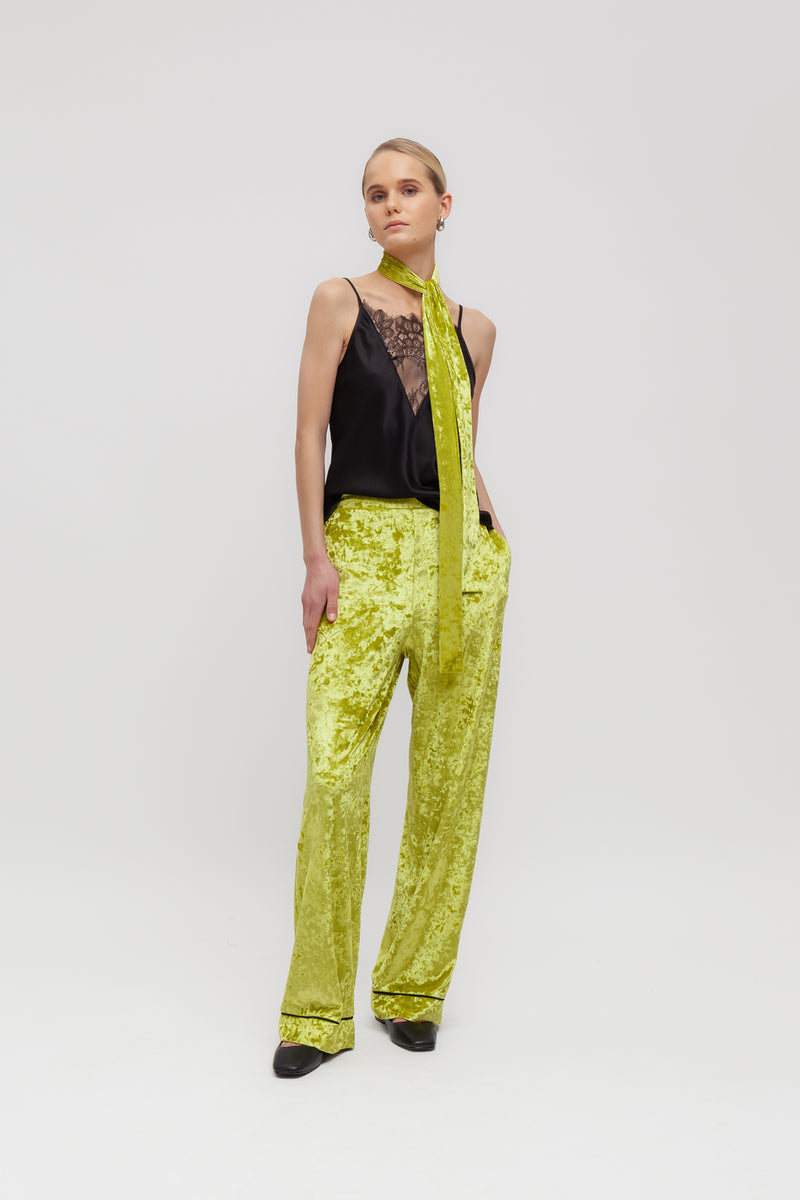 Weili zheng Canottiera in satin con pizzo Sottocosto