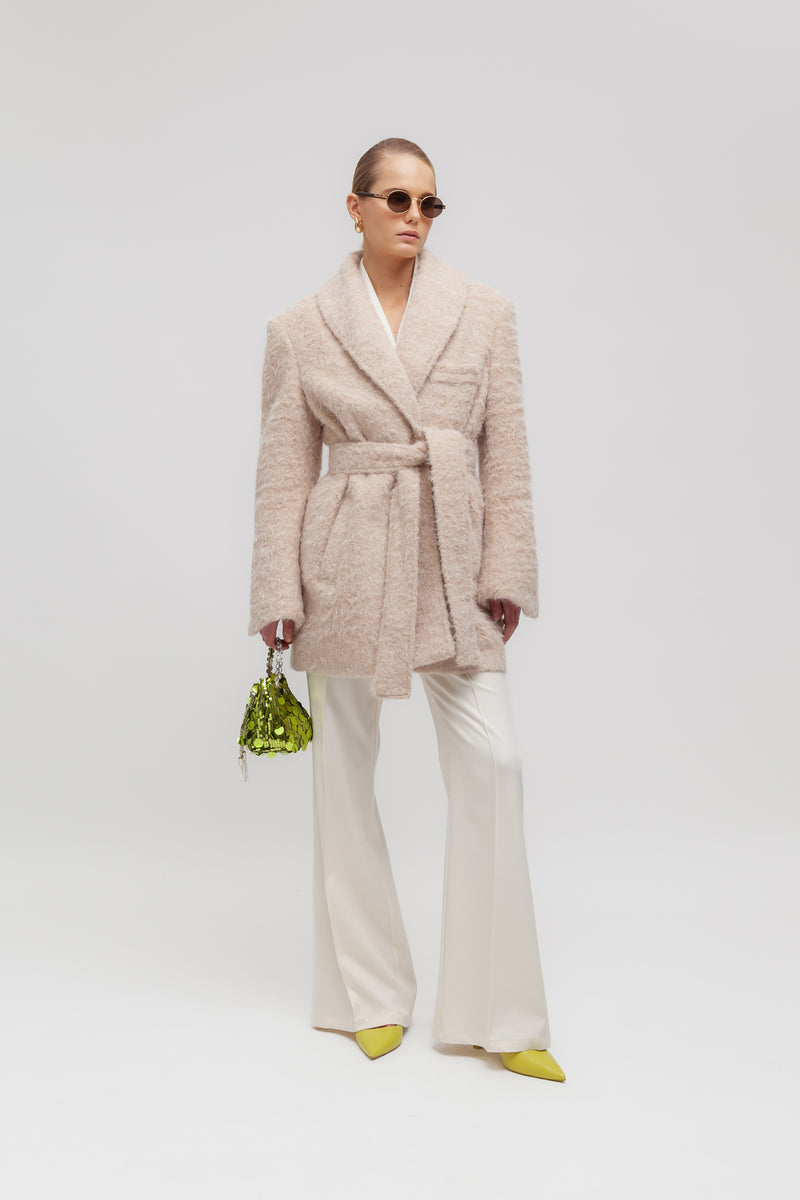 Weili zheng Cappotto corto in feltro Presa