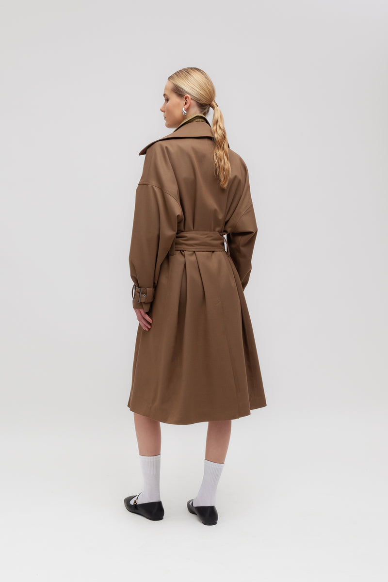 Weili zheng Trench in gabardina Online