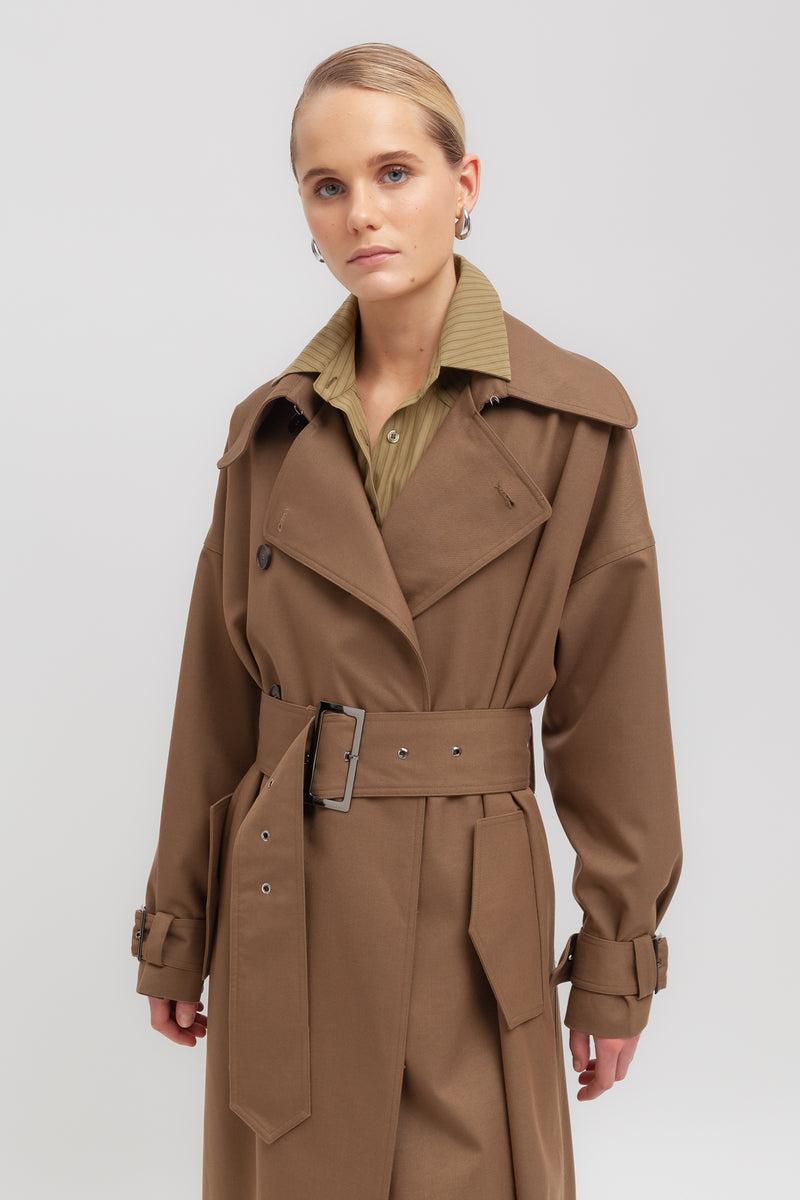 Weili zheng Trench in gabardina Online