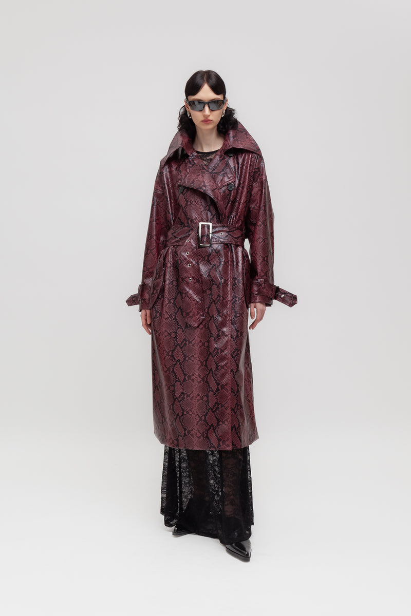 Weili zheng Maxi trench pitonato Outlet