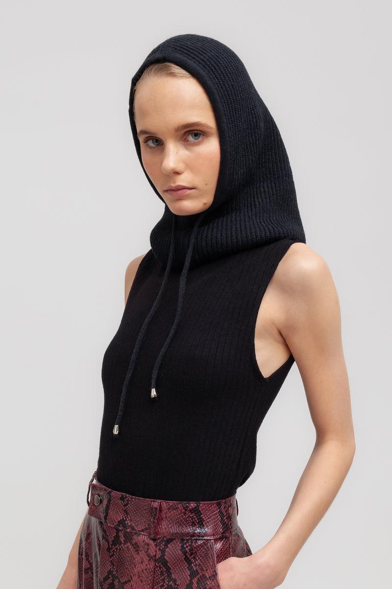 Weili zheng Balaclava in maglia con coulisse Vendita Economica