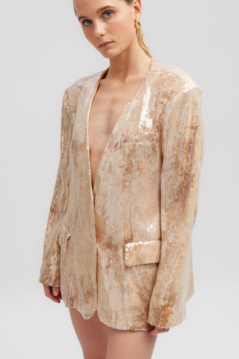 Weili zheng Blazer monopetto in paillettes Negozio