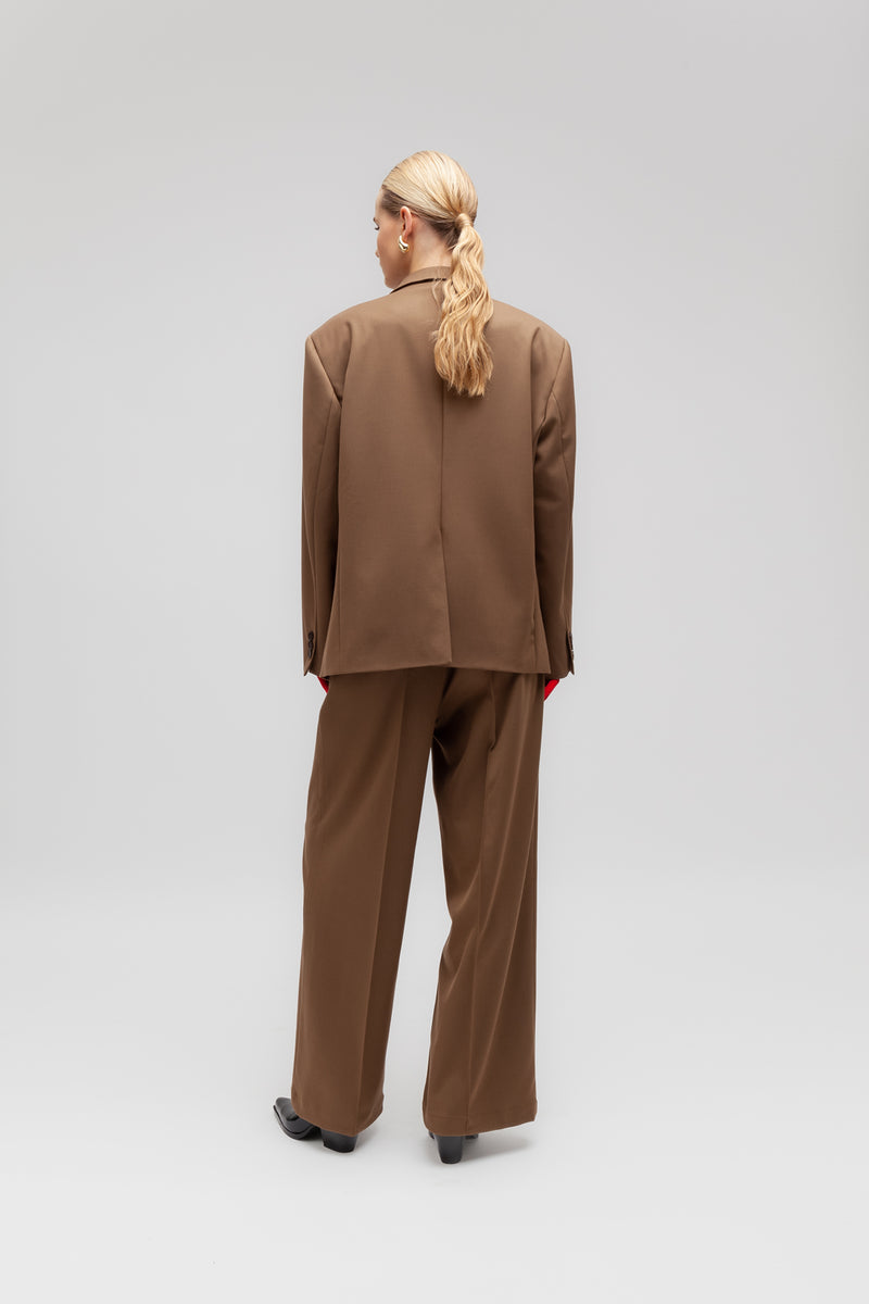 Weili zheng Blazer manfit in gabardina In Saldo
