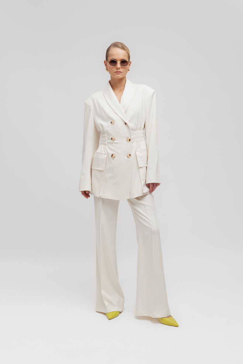 Weili zheng Blazer moda con vita arricciata Nuova