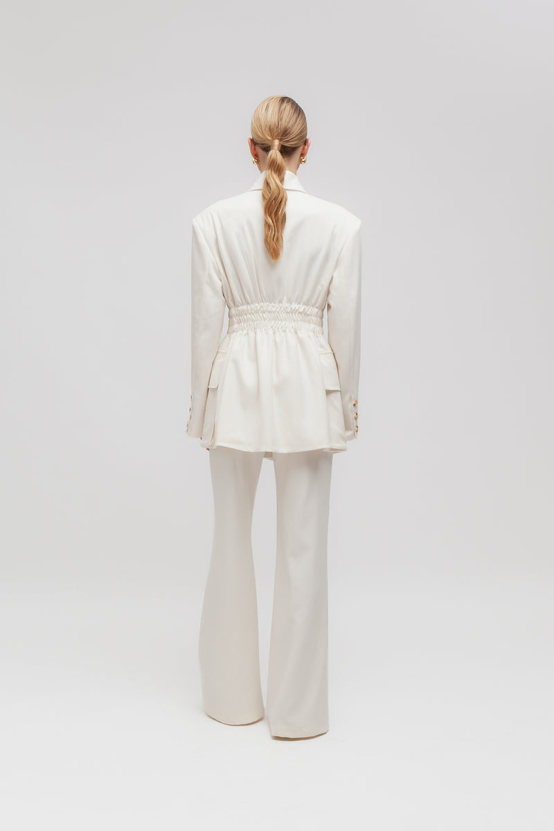 Weili zheng Blazer moda con vita arricciata Nuova