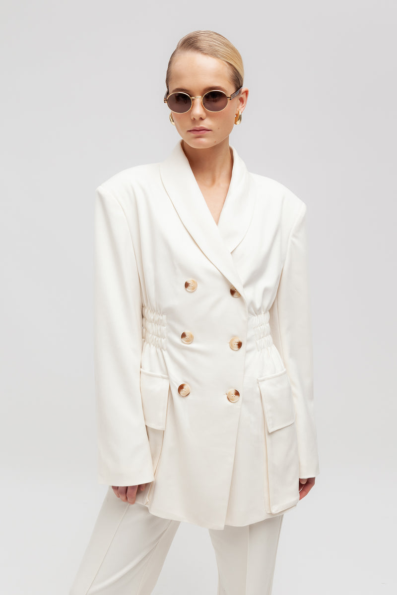 Weili zheng Blazer moda con vita arricciata Nuova