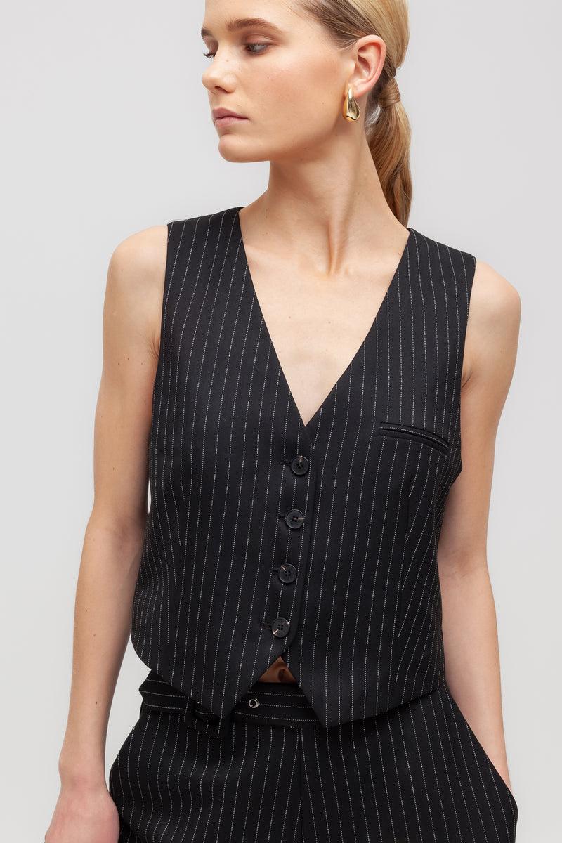 Weili zheng Gilet classico in gabardina gessata Qualità Garantita