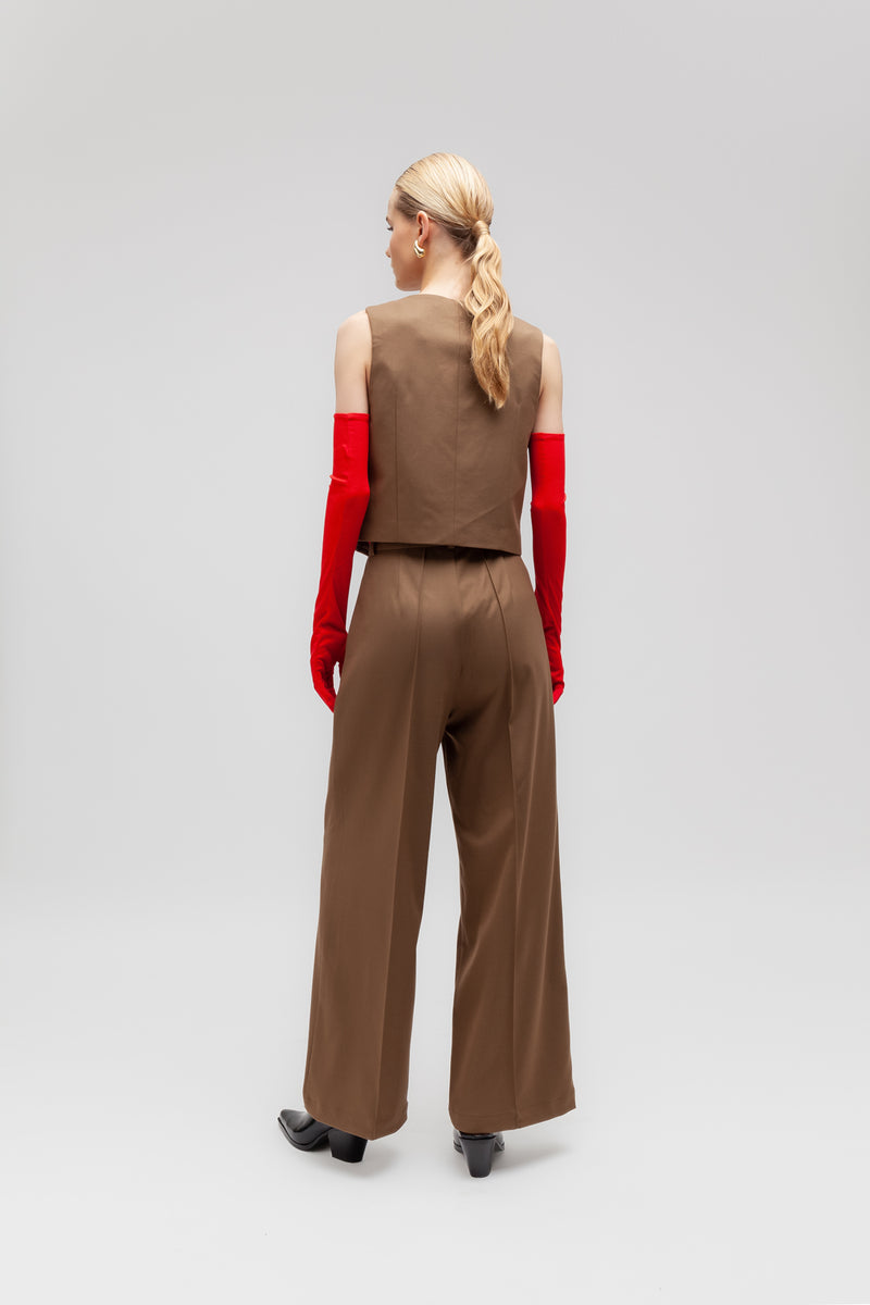 Weili zheng Gilet classico in gabardina Negozi Online